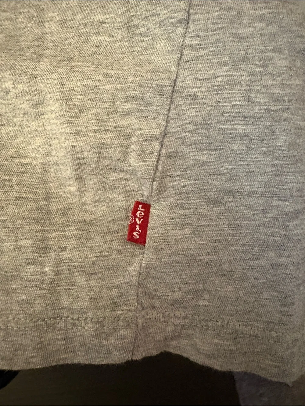 Levi's Gray Tee with Bold Red Logo